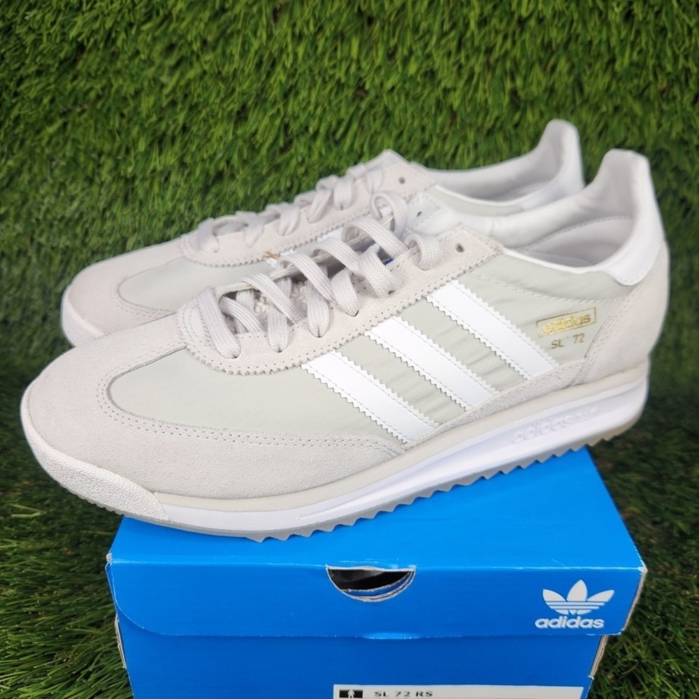 adidas SL 72 RS Originals Men's Size 11.5 Shoes Grey/White JI1281 Trainers NEW - Picture 2 of 16